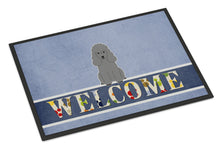 Load image into Gallery viewer, Poodle Silver Welcome Doormat - 18x27 Decorative Floor Mat – Indoor/Outdoor Rug with Artistic Flair BB5649MAT