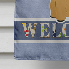 Load image into Gallery viewer, Poodle Tan Welcome Flag Canvas House Size BB5650CHF