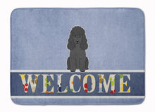 Load image into Gallery viewer, Poodle Black Welcome Machine Washable Memory Foam Mat BB5652RUG