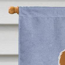 Load image into Gallery viewer, Brittany Spaniel Welcome Flag Canvas House Size BB5653CHF