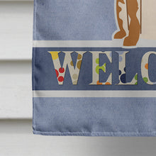 Load image into Gallery viewer, Brittany Spaniel Welcome Flag Canvas House Size BB5653CHF