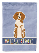 Load image into Gallery viewer, Brittany Spaniel Welcome Garden Flag - Outdoor Decorative Yard Flag BB5653GF