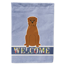 Load image into Gallery viewer, Dogue de Bourdeaux Welcome Flag Canvas House Size BB5654CHF
