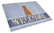 Load image into Gallery viewer, Dogue de Bourdeaux Welcome Glass Cutting Boards – Durable, Decorative Kitchen Art Large BB5654LCB