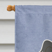 Load image into Gallery viewer, Papillon Black White Welcome Flag Canvas House Size BB5657CHF