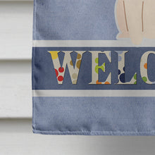 Load image into Gallery viewer, Papillon Sable White Welcome Flag Canvas House Size BB5658CHF