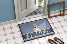 Load image into Gallery viewer, Shih Tzu Silver White Welcome Doormat - 18x27 Decorative Floor Mat – Indoor/Outdoor Rug with Artistic Flair BB5666MAT