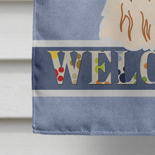 Load image into Gallery viewer, Shih Tzu Red White Welcome Flag Canvas House Size BB5668CHF