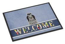Load image into Gallery viewer, Shih Tzu Black Silver Welcome Doormat - 18x27 Decorative Floor Mat – Indoor/Outdoor Rug with Artistic Flair BB5670MAT