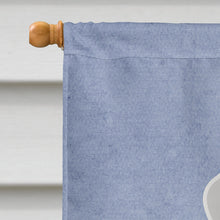Load image into Gallery viewer, Bedlington Terrier Blue Welcome Flag Canvas House Size BB5671CHF