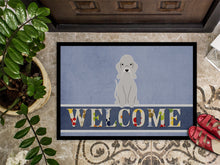 Load image into Gallery viewer, Bedlington Terrier Blue Welcome Doormat - 18x27 Decorative Floor Mat – Indoor/Outdoor Rug with Artistic Flair BB5671MAT