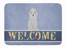 Load image into Gallery viewer, Bedlington Terrier Blue Welcome Machine Washable Memory Foam Mat BB5671RUG