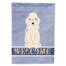 Load image into Gallery viewer, Bedlington Terrier Sandy Welcome Flag Canvas House Size BB5672CHF