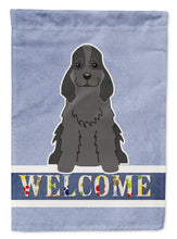 Load image into Gallery viewer, Cocker Spaniel Black Welcome Garden Flag - Outdoor Decorative Yard Flag BB5673GF