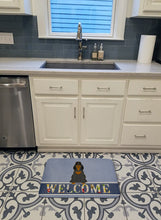 Load image into Gallery viewer, Cocker Spaniel Black Tan Welcome Machine Washable Memory Foam Mat BB5674RUG