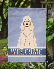 Load image into Gallery viewer, Cocker Spaniel Buff Welcome Garden Flag - Outdoor Decorative Yard Flag BB5675GF