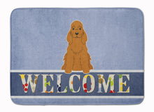 Load image into Gallery viewer, Cocker Spaniel Red Welcome Machine Washable Memory Foam Mat BB5676RUG