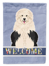 Load image into Gallery viewer, Old English Sheepdog Welcome Garden Flag - Outdoor Decorative Yard Flag BB5677GF