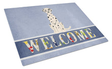 Load image into Gallery viewer, Dalmatian Welcome Glass Cutting Boards – Durable, Decorative Kitchen Art Large BB5678LCB