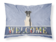 Load image into Gallery viewer, Smooth Fox Terrier Welcome Fabric Standard Pillowcase – Artistic Decorative Front, White Back BB5679PILLOWCASE