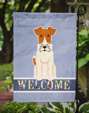 Load image into Gallery viewer, Wire Fox Terrier Welcome Garden Flag - Outdoor Decorative Yard Flag BB5682GF