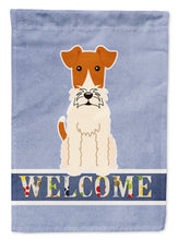 Load image into Gallery viewer, Wire Fox Terrier Welcome Garden Flag - Outdoor Decorative Yard Flag BB5682GF