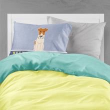 Load image into Gallery viewer, Wire Fox Terrier Welcome Fabric Standard Pillowcase – Artistic Decorative Front, White Back BB5682PILLOWCASE