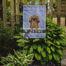 Load image into Gallery viewer, Pekingnese Tan Welcome Garden Flag - Outdoor Decorative Yard Flag BB5683GF