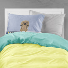 Load image into Gallery viewer, Pekingnese Tan Welcome Fabric Standard Pillowcase – Artistic Decorative Front, White Back BB5683PILLOWCASE