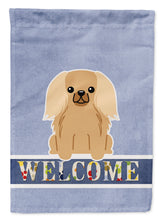 Load image into Gallery viewer, Pekingnese Fawn Sable Welcome Garden Flag - Outdoor Decorative Yard Flag BB5685GF