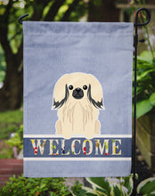 Load image into Gallery viewer, Pekingnese Cream Welcome Garden Flag - Outdoor Decorative Yard Flag BB5687GF