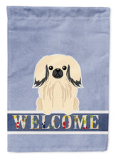 Load image into Gallery viewer, Pekingnese Cream Welcome Garden Flag - Outdoor Decorative Yard Flag BB5687GF