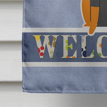 Load image into Gallery viewer, English Toy Terrier Welcome Flag Canvas House Size BB5690CHF