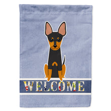 Load image into Gallery viewer, English Toy Terrier Welcome Flag Canvas House Size BB5690CHF
