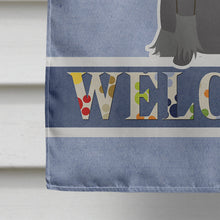 Load image into Gallery viewer, Chinese Crested Black Welcome Flag Canvas House Size BB5693CHF