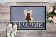 Load image into Gallery viewer, Chinese Crested Cream Welcome Doormat - 18x27 Decorative Floor Mat – Indoor/Outdoor Rug with Artistic Flair BB5694MAT