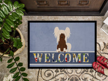 Load image into Gallery viewer, Chinese Crested Cream Welcome Doormat - 18x27 Decorative Floor Mat – Indoor/Outdoor Rug with Artistic Flair BB5694MAT