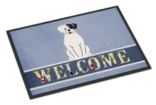 Load image into Gallery viewer, White Boxer Cooper Welcome Doormat - 18x27 Decorative Floor Mat – Indoor/Outdoor Rug with Artistic Flair BB5695MAT