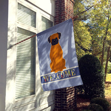 Load image into Gallery viewer, Fawn Boxer Welcome Flag Canvas House Size BB5696CHF
