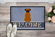 Load image into Gallery viewer, Fawn Boxer Welcome Doormat - 18x27 Decorative Floor Mat – Indoor/Outdoor Rug with Artistic Flair BB5696MAT