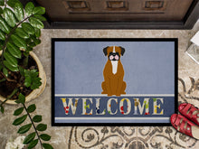 Load image into Gallery viewer, Flashy Fawn Boxer Welcome Doormat - 18x27 Decorative Floor Mat – Indoor/Outdoor Rug with Artistic Flair BB5697MAT