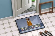 Load image into Gallery viewer, Flashy Fawn Boxer Welcome Doormat - 18x27 Decorative Floor Mat – Indoor/Outdoor Rug with Artistic Flair BB5697MAT