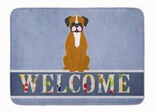 Load image into Gallery viewer, Flashy Fawn Boxer Welcome Machine Washable Memory Foam Mat BB5697RUG