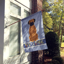 Load image into Gallery viewer, Brindle Boxer Welcome Flag Canvas House Size BB5698CHF