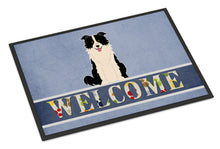 Load image into Gallery viewer, Border Collie Black White Welcome Doormat - 18x27 Decorative Floor Mat – Indoor/Outdoor Rug with Artistic Flair BB5699MAT