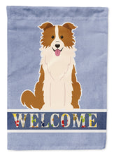 Load image into Gallery viewer, Border Collie Red White Welcome Garden Flag - Outdoor Decorative Yard Flag BB5700GF