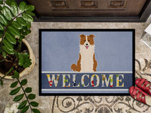 Load image into Gallery viewer, Border Collie Red White Welcome Doormat - 18x27 Decorative Floor Mat – Indoor/Outdoor Rug with Artistic Flair BB5700MAT