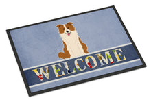 Load image into Gallery viewer, Border Collie Red White Welcome Doormat - 18x27 Decorative Floor Mat – Indoor/Outdoor Rug with Artistic Flair BB5700MAT