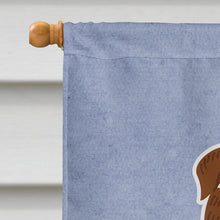 Load image into Gallery viewer, English Bulldog Brindle White Welcome Flag Canvas House Size BB5702CHF