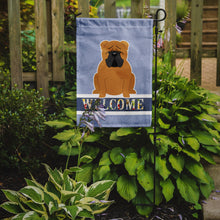 Load image into Gallery viewer, English Bulldog Red Welcome Garden Flag - Outdoor Decorative Yard Flag BB5703GF